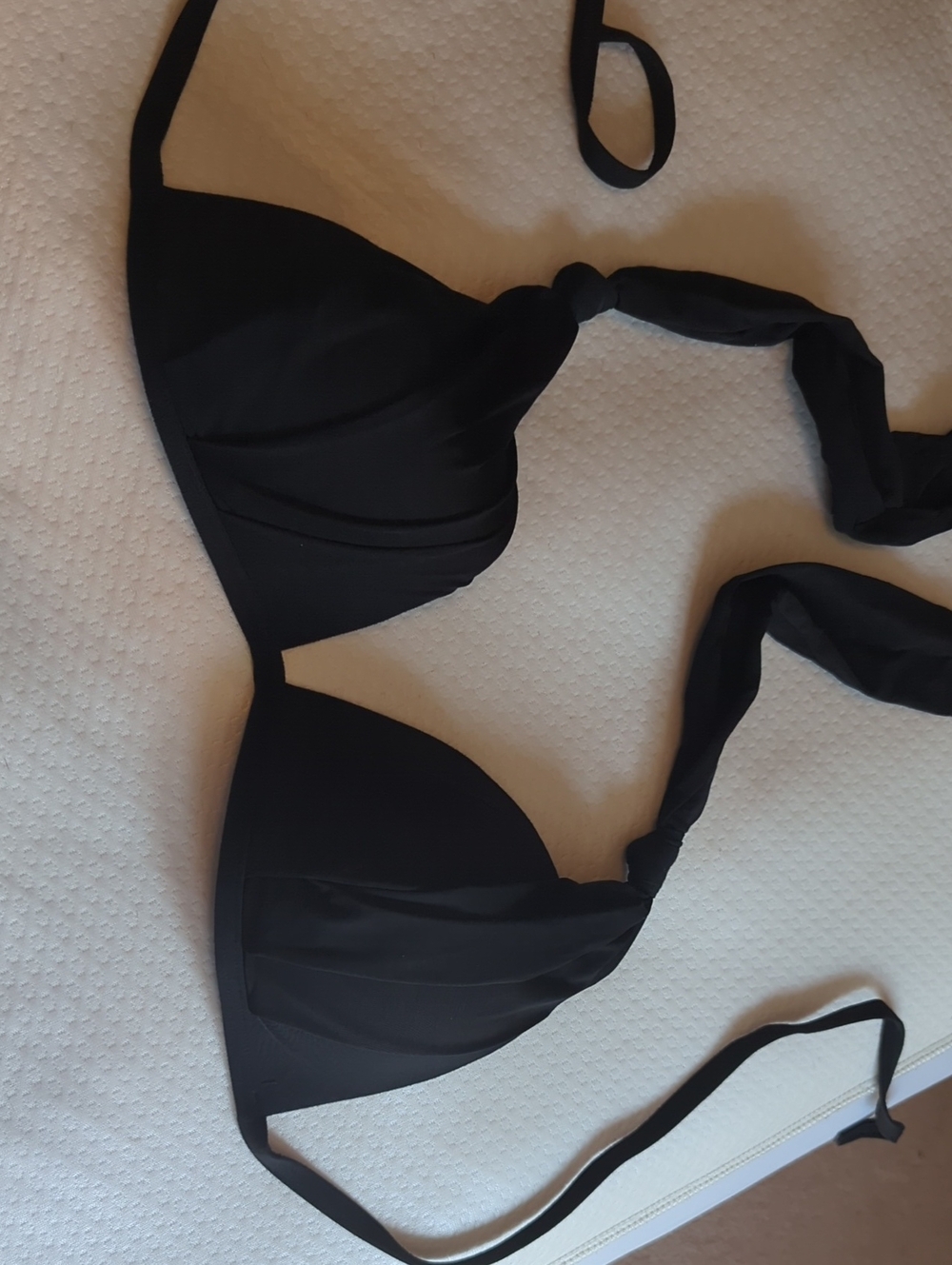 Athleta Black Halter Bikini Top